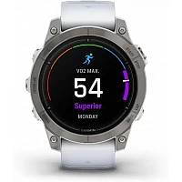 Умные часы Garmin Epix Pro Gen 2 Sapphire 47 мм (титан/белый камень)