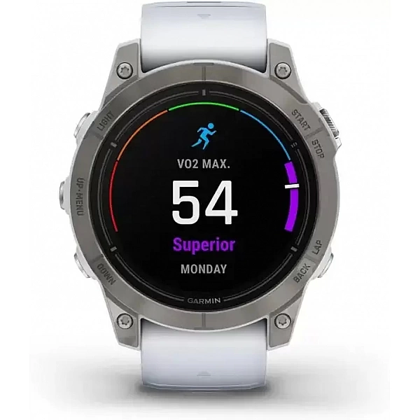 Умные часы Garmin Epix Pro Gen 2 Sapphire 47 мм (титан/белый камень)