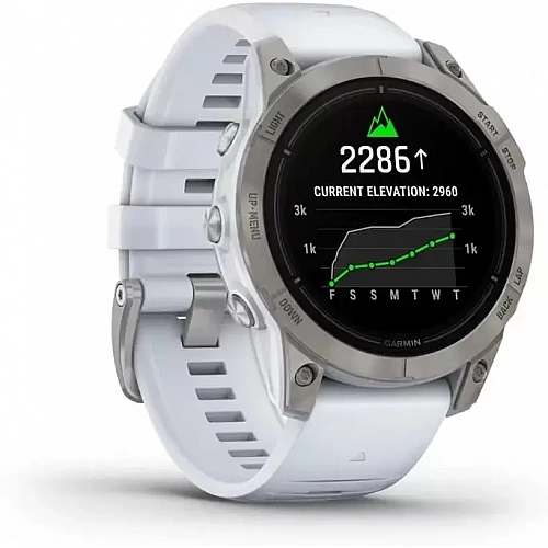 Умные часы Garmin Epix Pro Gen 2 Sapphire 47 мм (титан/белый камень)