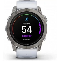 Умные часы Garmin Epix Pro Gen 2 Sapphire 51 мм (титан/белый камень)