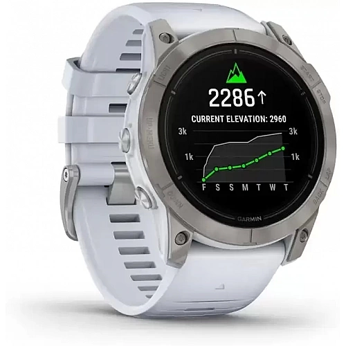Умные часы Garmin Epix Pro Gen 2 Sapphire 51 мм (титан/белый камень)