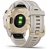 Умные часы Garmin Fenix 6S Pro Solar 42 мм (светло-золотистый, силикон)