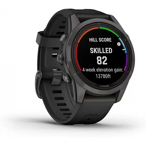 Умные часы Garmin Fenix 7S Pro Sapphire Solar (карбоново-серый титан/черный)
