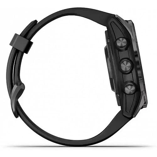 Умные часы Garmin Fenix 7S Pro Sapphire Solar (карбоново-серый титан/черный)