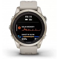 Умные часы Garmin Fenix 7S Pro Sapphire Solar (мягкое золото/песок)
