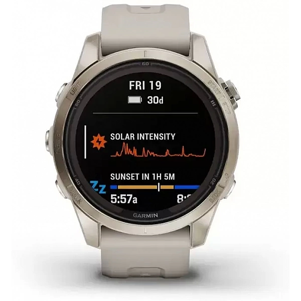 Умные часы Garmin Fenix 7S Pro Sapphire Solar (мягкое золото/песок)