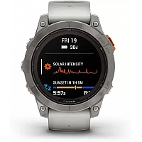 Умные часы Garmin Fenix 7X Pro Sapphire Solar (титан/оранжевый)
