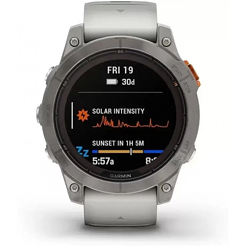 Умные часы Garmin Fenix 7X Pro Sapphire Solar (титан/оранжевый)
