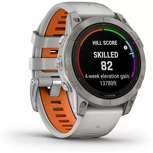 Умные часы Garmin Fenix 7X Pro Sapphire Solar (титан/оранжевый)