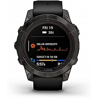 Умные часы Garmin Fenix 7 Pro Sapphire Solar (карбоново-серый титан/черный)