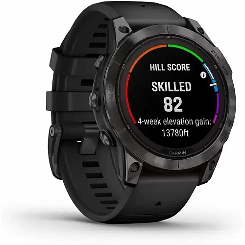 Умные часы Garmin Fenix 7 Pro Sapphire Solar (карбоново-серый титан/черный)
