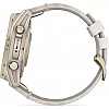 Умные часы Garmin Fenix 8 Sapphire 43мм (золотистый, серый кожаный ремешок)
