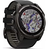 Умные часы Garmin Fenix 8 Solar, Sapphire 51мм (титановый угольно-серый с DLC-покрытием и черным ремешком)