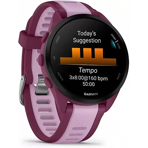 Умные часы Garmin Forerunner 165 Music (ягода/сирень)