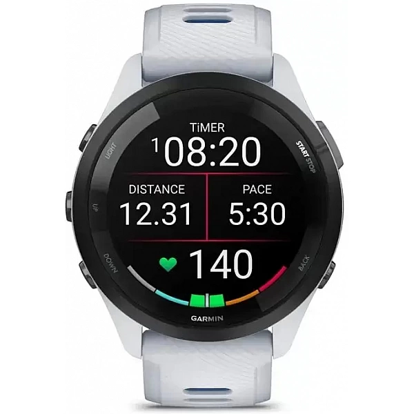 Умные часы Garmin Forerunner 265 (белый камень/синий)