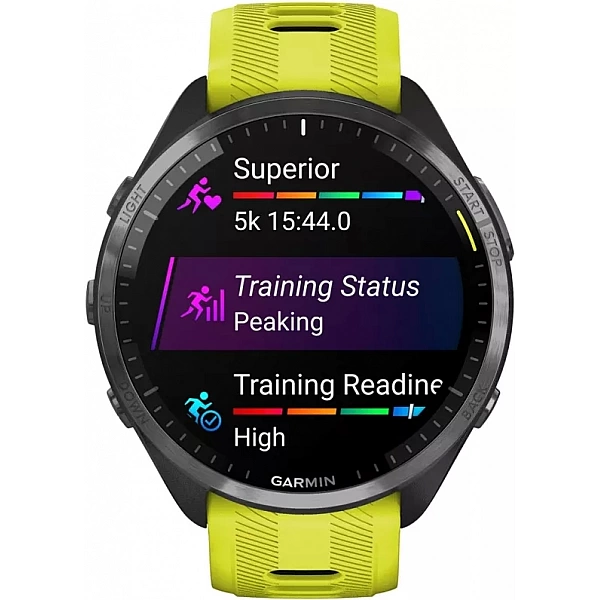 Умные часы Garmin Forerunner 965 (черный/желтый)