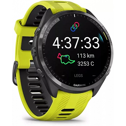 Умные часы Garmin Forerunner 965 (черный/желтый)