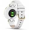 Умные часы Garmin Lily (светло-золотистый, белый/кожаный ремешок)