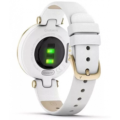 Умные часы Garmin Lily (светло-золотистый, белый/кожаный ремешок)
