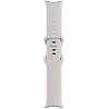 Умные часы Google Pixel Watch 2 LTE (глянцевый серебристый/фарфор, спортивный силиконовый ремешок)