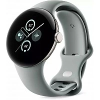 Умные часы Google Pixel Watch 2 LTE (золотистый шампань/лесной орех, спортивный силиконовый ремешок)