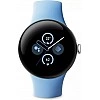 Умные часы Google Pixel Watch 2 (глянцевый серебристый/залив, спортивный силиконовый ремешок)