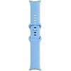 Умные часы Google Pixel Watch 2 (глянцевый серебристый/залив, спортивный силиконовый ремешок)