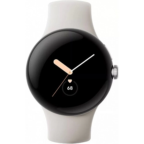 Умные часы Google Pixel Watch (глянцевый серебристый/мел)