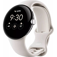 Умные часы Google Pixel Watch (глянцевый серебристый/мел)