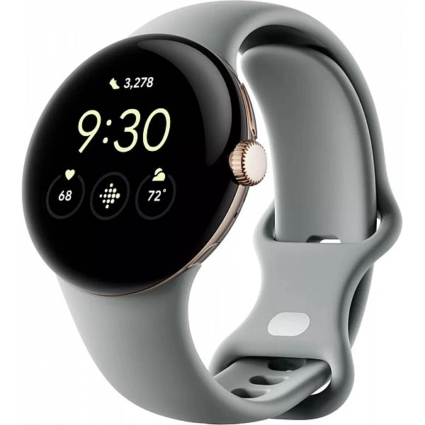 Умные часы Google Pixel Watch LTE (золотистый шампань/ореховый)