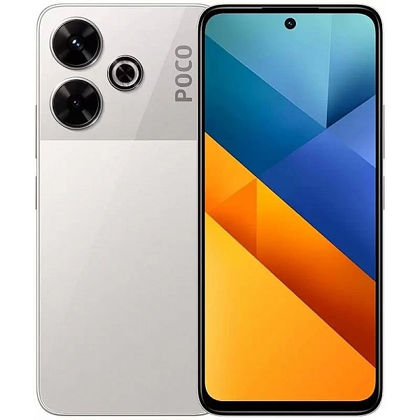 Смартфон POCO M6 6GB/128GB с NFC международная версия (серебристый)