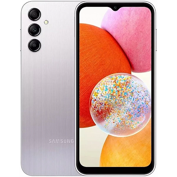 Смартфон Samsung Galaxy A14 4GB/128GB серебристый (SM-A145F/DSN)