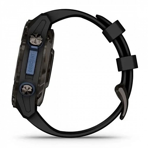 Умные часы Garmin Descent Mk3i 43мм (карбоново-серый титан, с черным силиконовым ремешком)