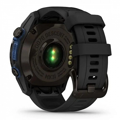 Умные часы Garmin Descent Mk3i 43мм (карбоново-серый титан, с черным силиконовым ремешком)