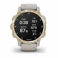 Умные часы Garmin Descent Mk2s (светло-золотистый/светло-песочный)