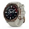 Умные часы Garmin Descent Mk3i 43мм (бронзово-серый титан, с серым силиконовым ремешком)