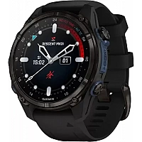 Умные часы Garmin Descent Mk3i 43мм (карбоново-серый титан, с черным силиконовым ремешком)