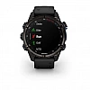 Умные часы Garmin Descent Mk3i 43мм (карбоново-серый титан, с черным силиконовым ремешком)