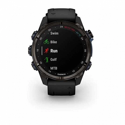 Умные часы Garmin Descent Mk3i 43мм (карбоново-серый титан, с черным силиконовым ремешком)