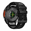 Умные часы Garmin Fenix 8 47мм (серый, черный силиконовый ремешок)