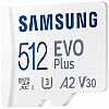 Карта памяти Samsung EVO Plus microSDXC 512GB + SD адаптер