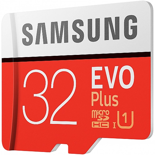 Карта памяти Samsung EVO Plus microSDXC 32GB + SD адаптер
