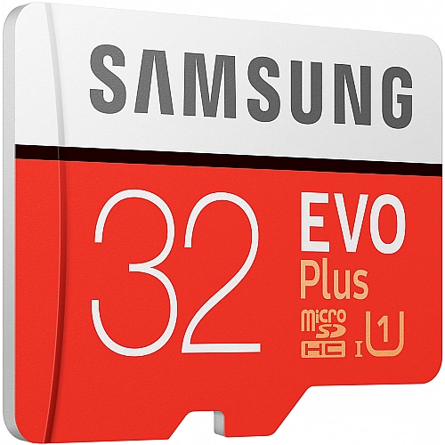 Карта памяти Samsung EVO Plus microSDXC 32GB + SD адаптер