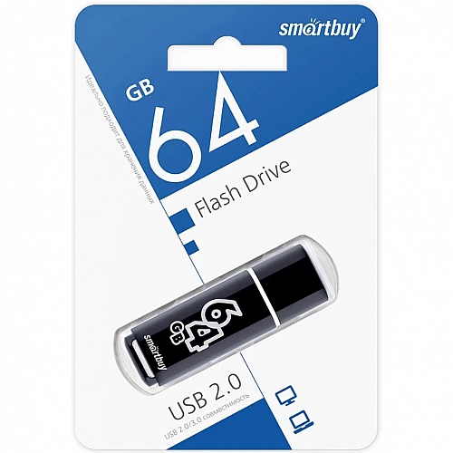 USB флешка Xiaomi Smartbuy Glossy series 64GB Black
