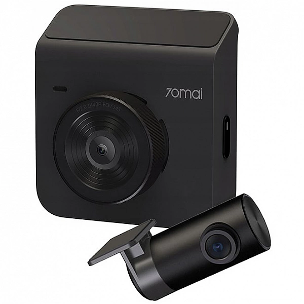 Видеорегистратор Xiaomi 70Mai Dash Cam A400-1 Black с камерой заднего вида