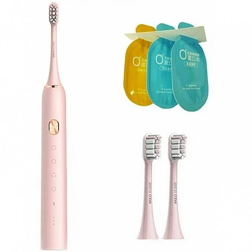Подарочный набор зубная щетка X3U Freshen Your Breath Pink