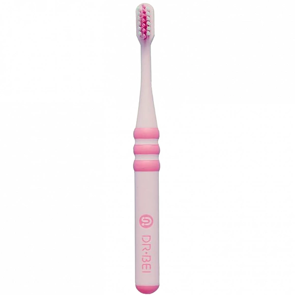 Детская зубная щетка Dr. Bei Toothbrush Pink