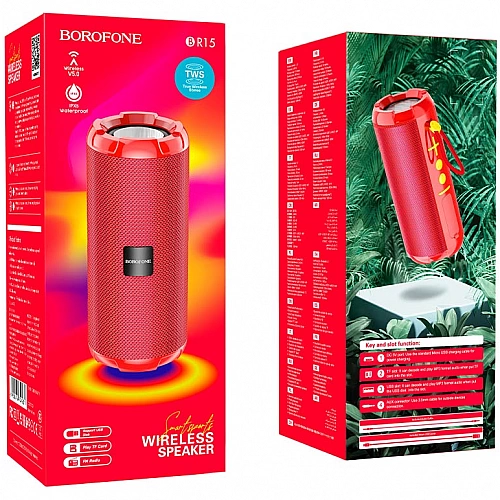 Колонка Bluetooth Borofone BR15 Красный