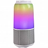 Портативная Bluetooth колонка Velev V03 Colorful Lighting Sound с подсветкой White