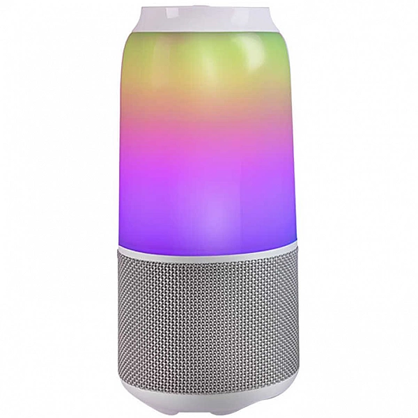 Портативная Bluetooth колонка Velev V03 Colorful Lighting Sound с подсветкой White